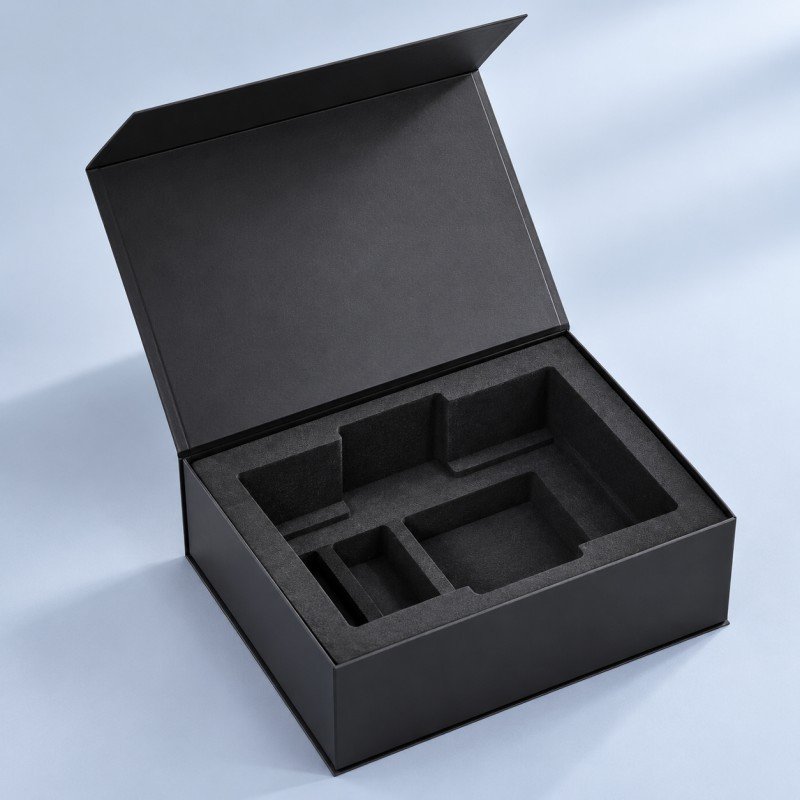 EVA foam insert inside custom folding rigid box
