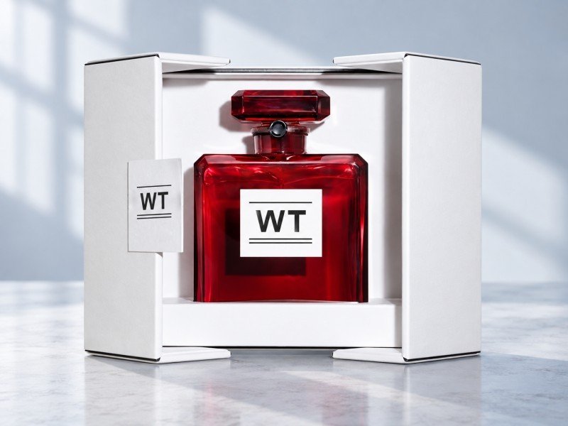 Magnetic rigid box packaging for perfume and fragrance