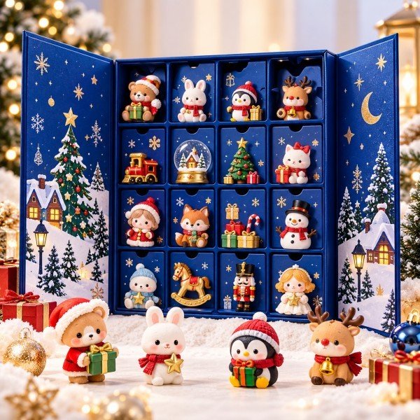 Custom toy and collectibles advent calendar packaging