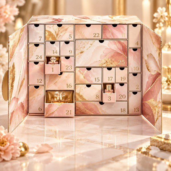 Luxury perfume and fragrance advent calendar gift box